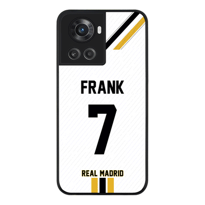 OnePlus 10R 5G / OnePlus Ace 5G / Rugged Black Phone Case Personalized Football Clubs Jersey Phone Case Custom Name & Number - OnePlus - Stylizedd