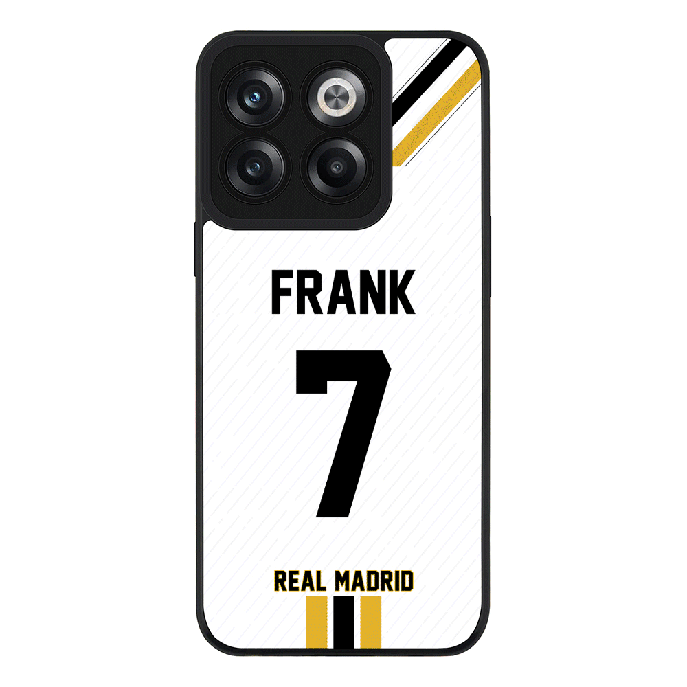 OnePlus 10T / Rugged Black Phone Case Personalized Football Clubs Jersey Phone Case Custom Name & Number - OnePlus - Stylizedd
