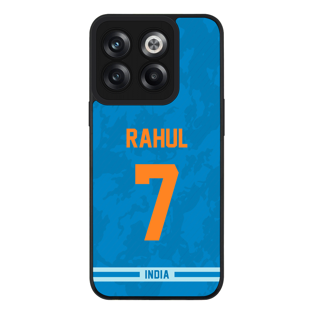 OnePlus 10T / Rugged Black Phone Case Personalized Cricket Jersey Phone Case Custom Name & Number - OnePlus - Stylizedd