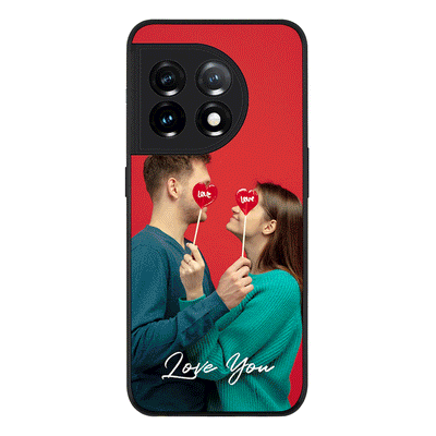 OnePlus 11 5G / Rugged Black Custom Photo Valentine, Phone Case - OnePlus - Stylizedd.com
