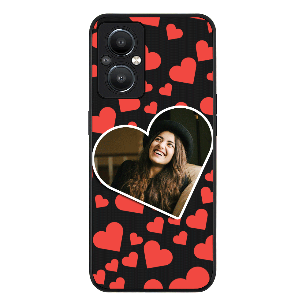 OnePlus Nord N20 5G / Rugged Black Phone Case Custom Photo Heart shaped, Phone Case - OnePlus - Stylizedd