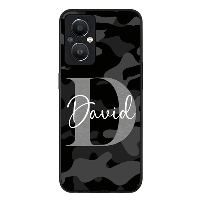 OnePlus Nord N20 5G Rugged Black Personalized Name Camouflage Military Camo Phone Case - OnePlus - Stylizedd.com
