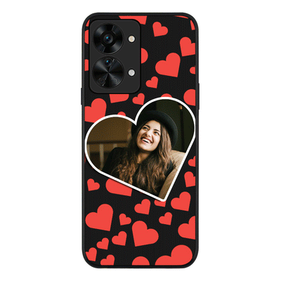 OnePlus Nord 2T / Rugged Black Phone Case Custom Photo Heart shaped, Phone Case - OnePlus - Stylizedd