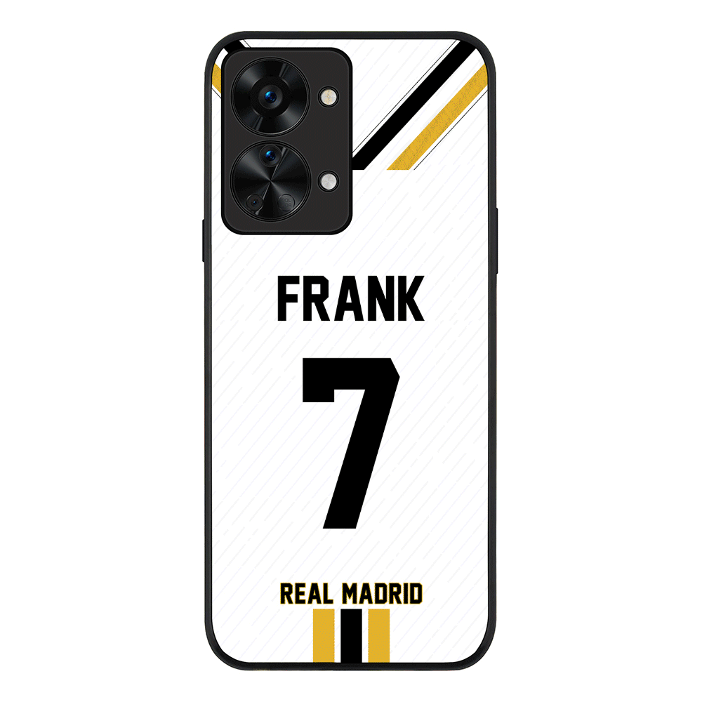 OnePlus Nord 2T / Rugged Black Phone Case Personalized Football Clubs Jersey Phone Case Custom Name & Number - OnePlus - Stylizedd