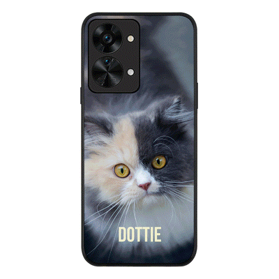 OnePlus Nord 2T / Rugged Black Personalized Pet Cat, Phone Case - OnePlus - Stylizedd.com