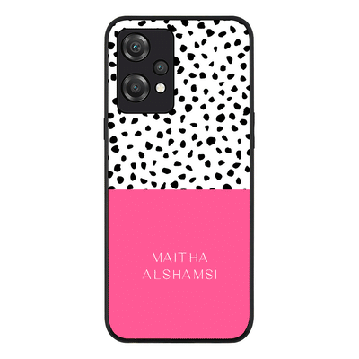 OnePlus Nord CE 2 Lite 5G Rugged Black Personalized Text Colorful Spotted Dotted, Phone Case - OnePlus - Stylizedd.com