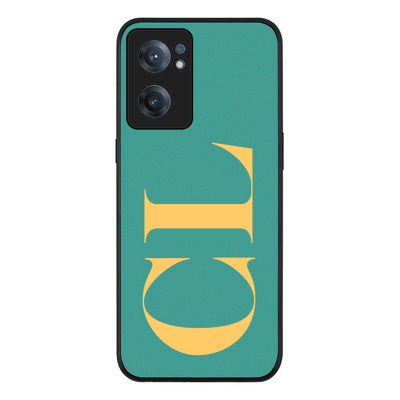 OnePlus Nord CE 2 5G Rugged Black Personalized Monogram Large Initial 3D Shadow Text, Phone Case - OnePlus - Stylizedd.com