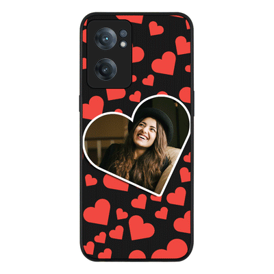 OnePlus Nord CE 2 5G / Rugged Black Phone Case Custom Photo Heart shaped, Phone Case - OnePlus - Stylizedd