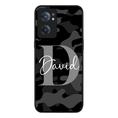 OnePlus Nord CE 2 5G Rugged Black Personalized Name Camouflage Military Camo Phone Case - OnePlus - Stylizedd.com
