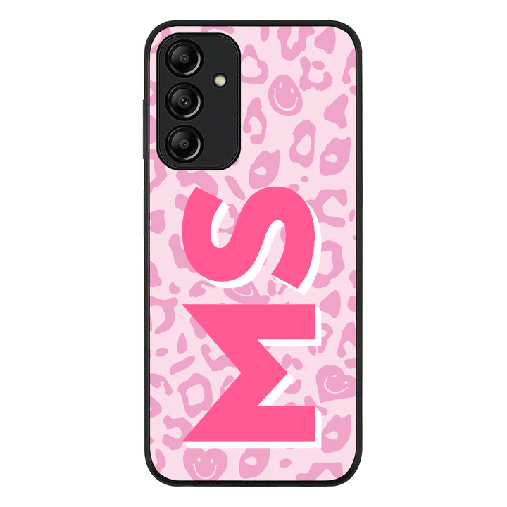 Samsung Galaxy A15 / A15 5G / Rugged Black Phone Case Custom Monogram Initial 3D Shadow Text Seamless Pattern, Phone Case - Samsung A Series - Stylizedd