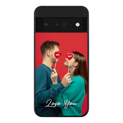 Google Pixel 6 Pro 5G / Rugged Black Custom Photo Valentine, Phone Case - Google - Stylizedd.com