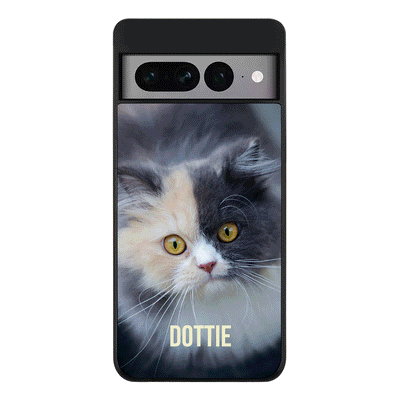 Google Pixel 7 Pro / Rugged Black Personalized Pet Cat, Phone Case - Google - Stylizedd.com