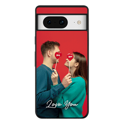 Google Pixel 8 / Rugged Black Custom Photo Valentine, Phone Case - Google - Stylizedd.com