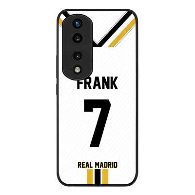 Honor 70 Pro Rugged Black Personalized Football Clubs Jersey Phone Case Custom Name & Number - Honor - Stylizedd.com