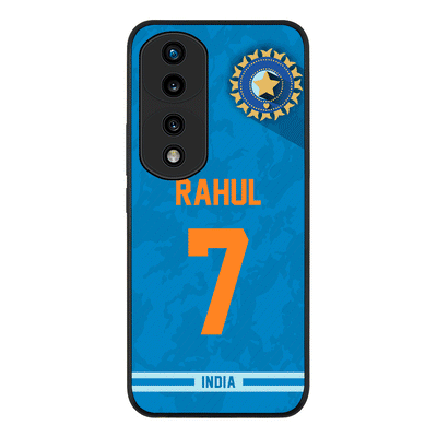 Honor 70 Pro / Rugged Black Phone Case Personalized Cricket Jersey Phone Case Custom Name & Number - Honor - Stylizedd