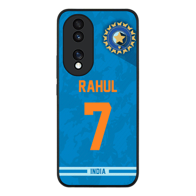 Honor 70 / Rugged Black Phone Case Personalized Cricket Jersey Phone Case Custom Name & Number - Honor - Stylizedd