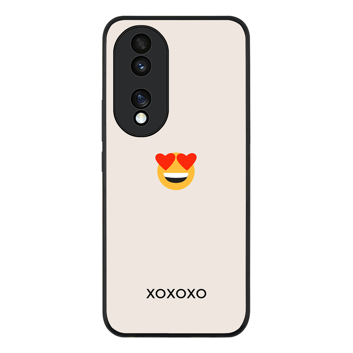 Honor 70 / Rugged Black Phone Case Custom Text Emojis Emoticons, Phone Case - Honor - Stylizedd