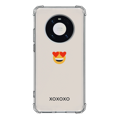 Huawei Mate 40 Pro / Clear Classic Phone Case Custom Text Emojis Emoticons, Phone Case - Huawei - Stylizedd