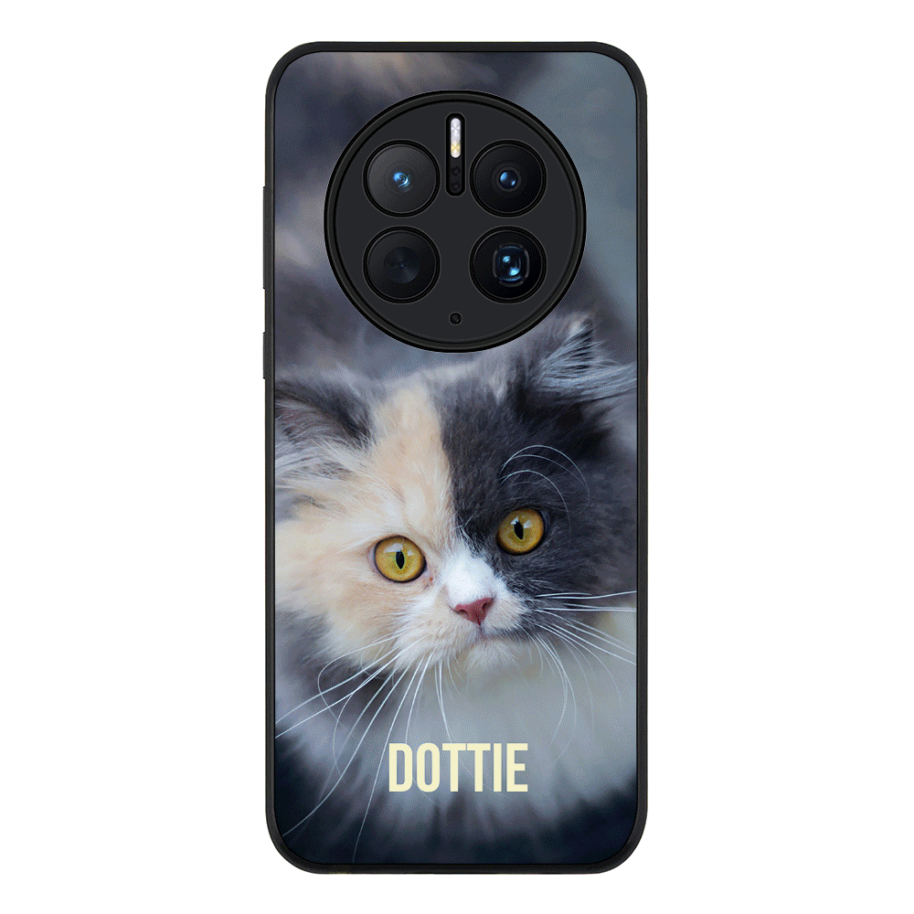 Huawei Mate 50 Pro / Rugged Black Phone Case Personalized Pet Cat, Phone Case - Huawei - Stylizedd