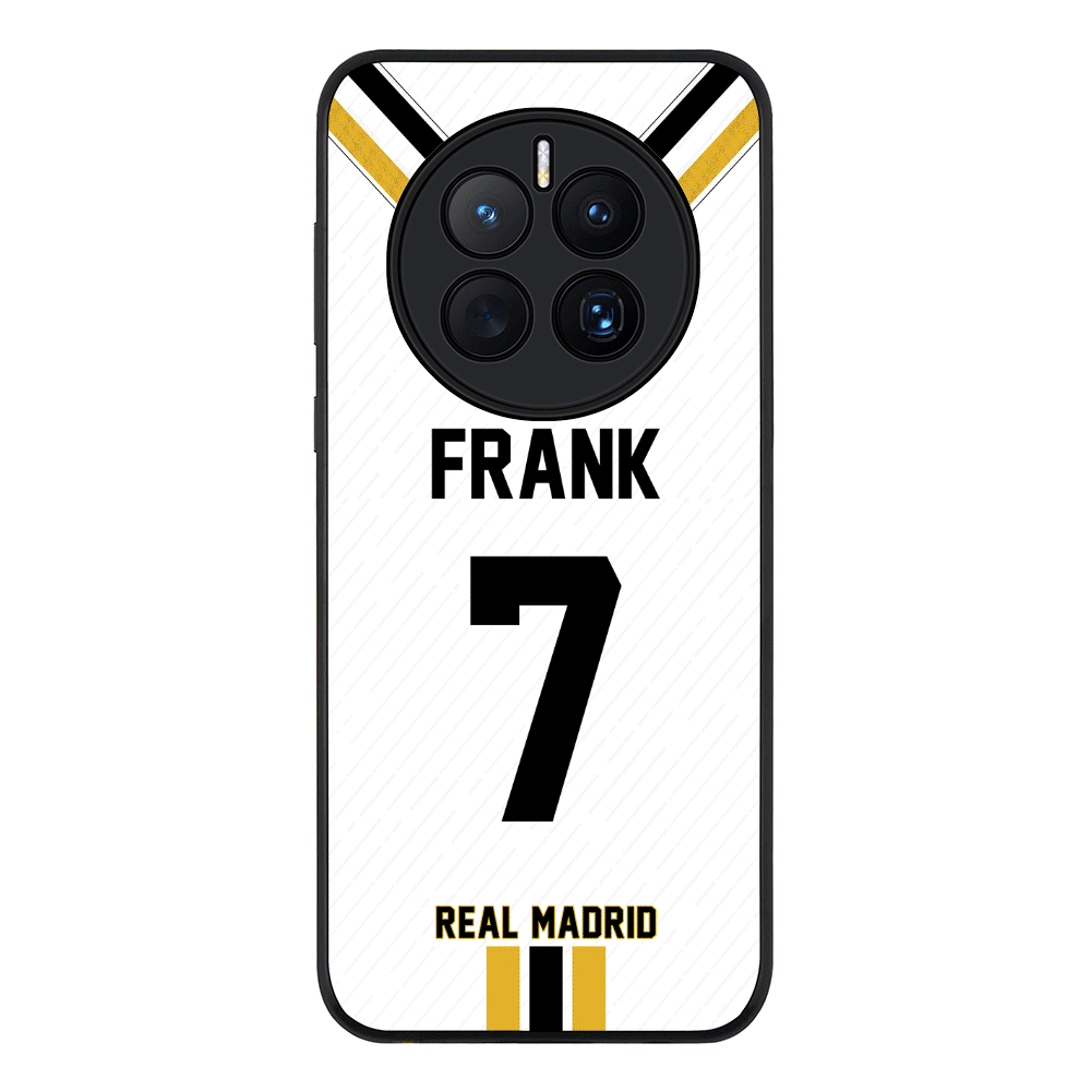 Huawei Mate 50 / Rugged Black Personalized Football Clubs Jersey Phone Case Custom Name & Number - Huawei - Stylizedd.com