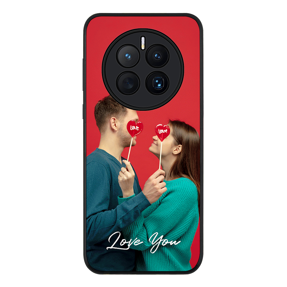 Huawei Mate 50 / Rugged Black Custom Photo Valentine, Phone Case - Huawei - Stylizedd.com