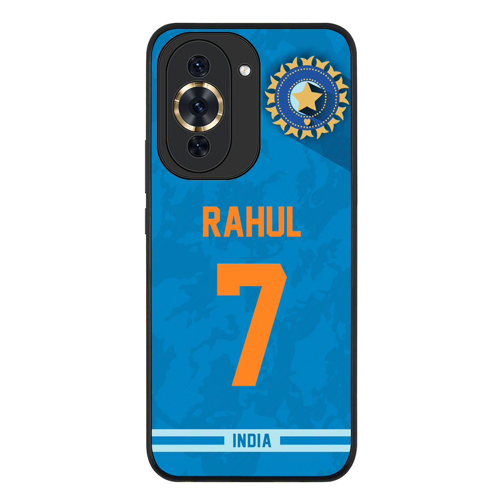 Huawei Nova 10 Pro / Rugged Black Phone Case Personalized Cricket Jersey Phone Case Custom Name & Number - Huawei - Stylizedd