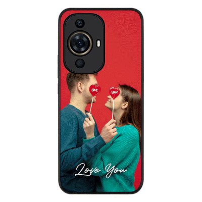 Huawei Nova 11 Pro / Rugged Black Phone Case Custom Photo Valentine, Phone Case - Huawei - Stylizedd
