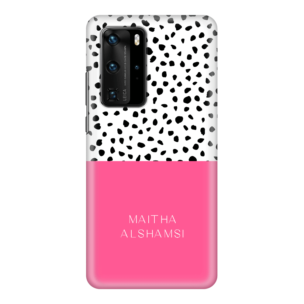Huawei P40 Pro / Snap Classic Personalized Text Colorful Spotted Dotted, Phone Case - Huawei - Stylizedd.com