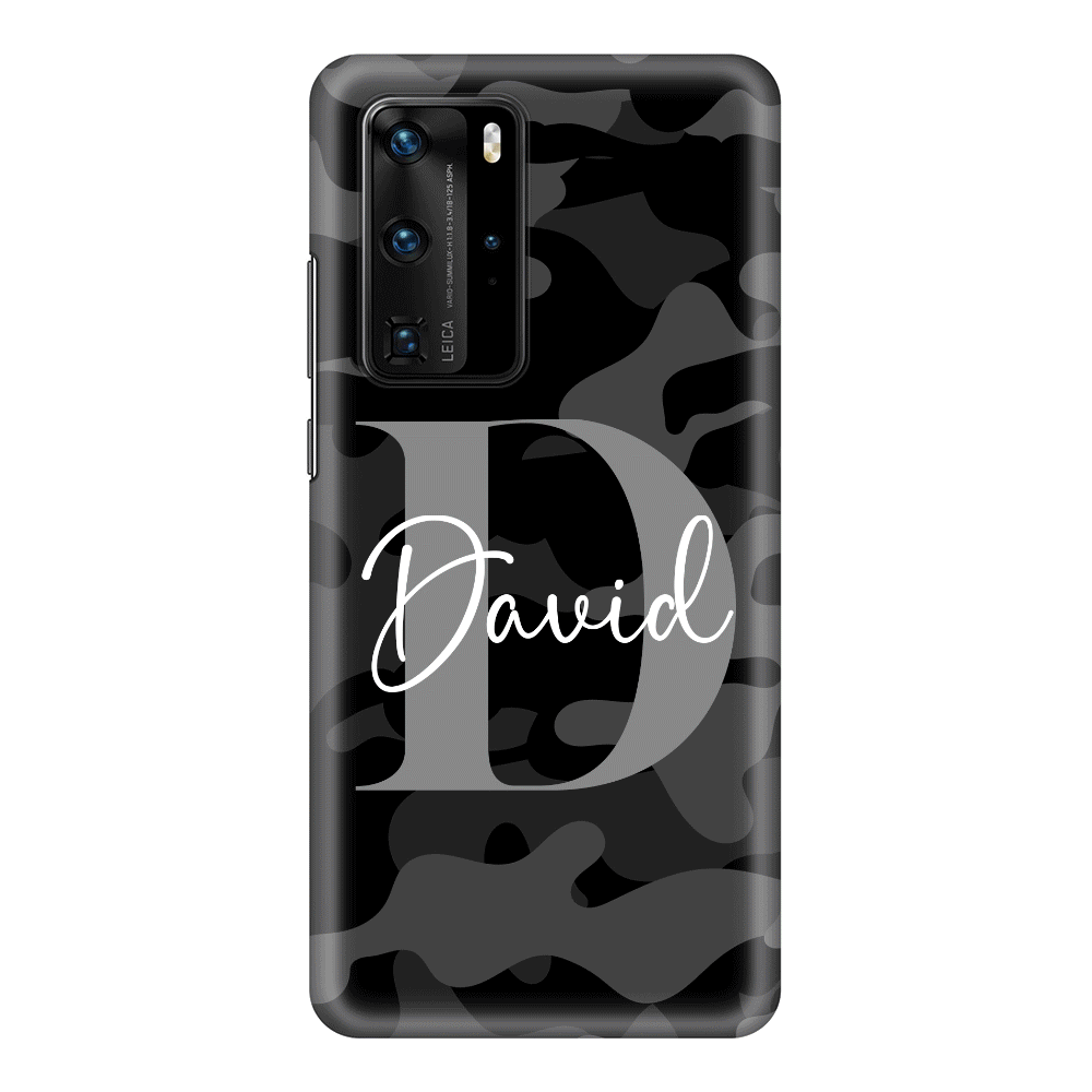 Huawei P40 Pro / Snap Classic Phone Case Personalized Name Camouflage Military Camo Phone Case - Huawei - Stylizedd