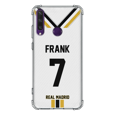 Huawei Y6P / Clear Classic Personalized Football Clubs Jersey Phone Case Custom Name & Number - Huawei - Stylizedd.com