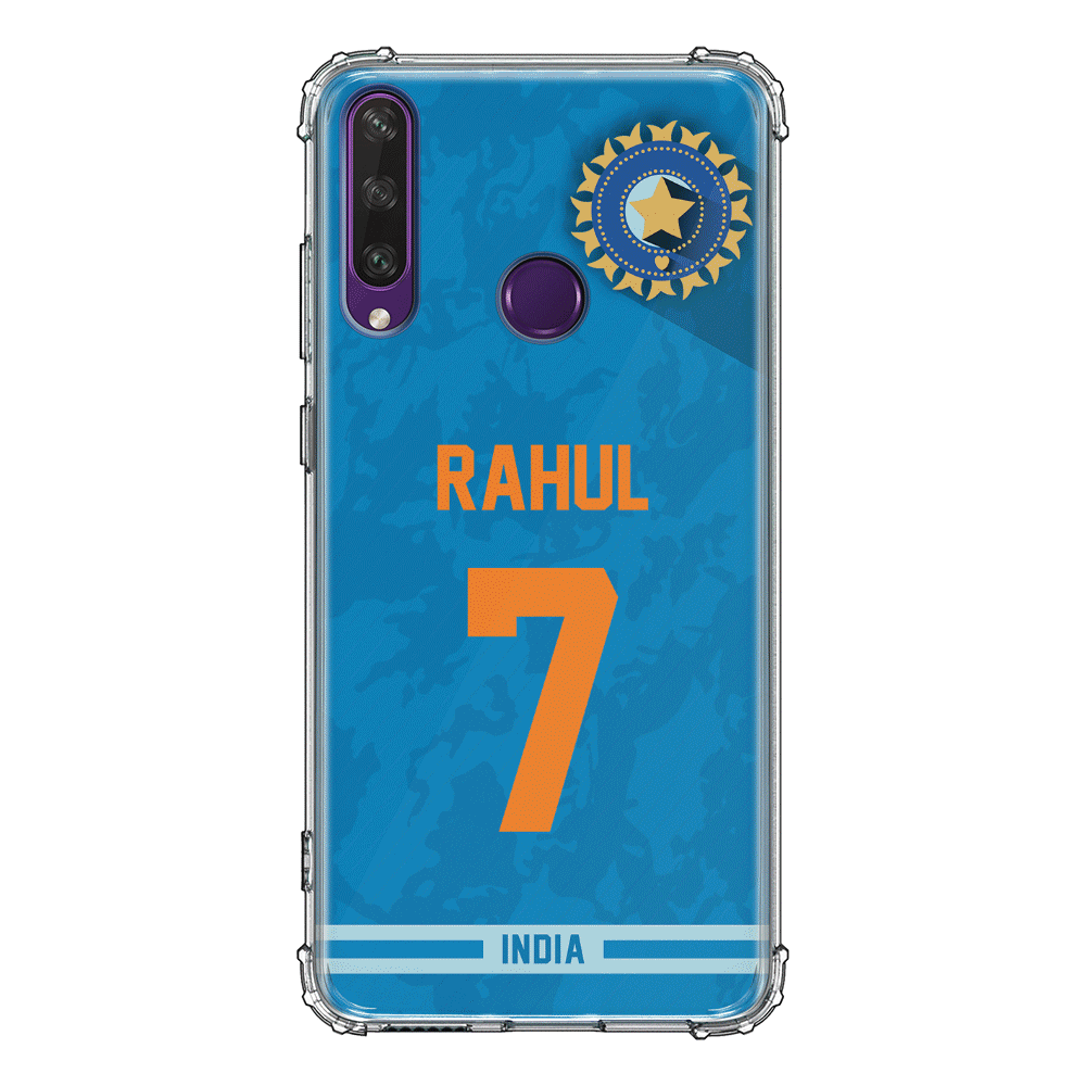 Huawei Y6P / Clear Classic Phone Case Personalized Cricket Jersey Phone Case Custom Name & Number - Huawei - Stylizedd