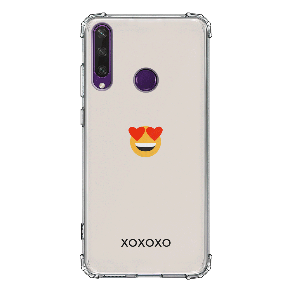 Huawei Y6P / Clear Classic Phone Case Custom Text Emojis Emoticons, Phone Case - Huawei - Stylizedd