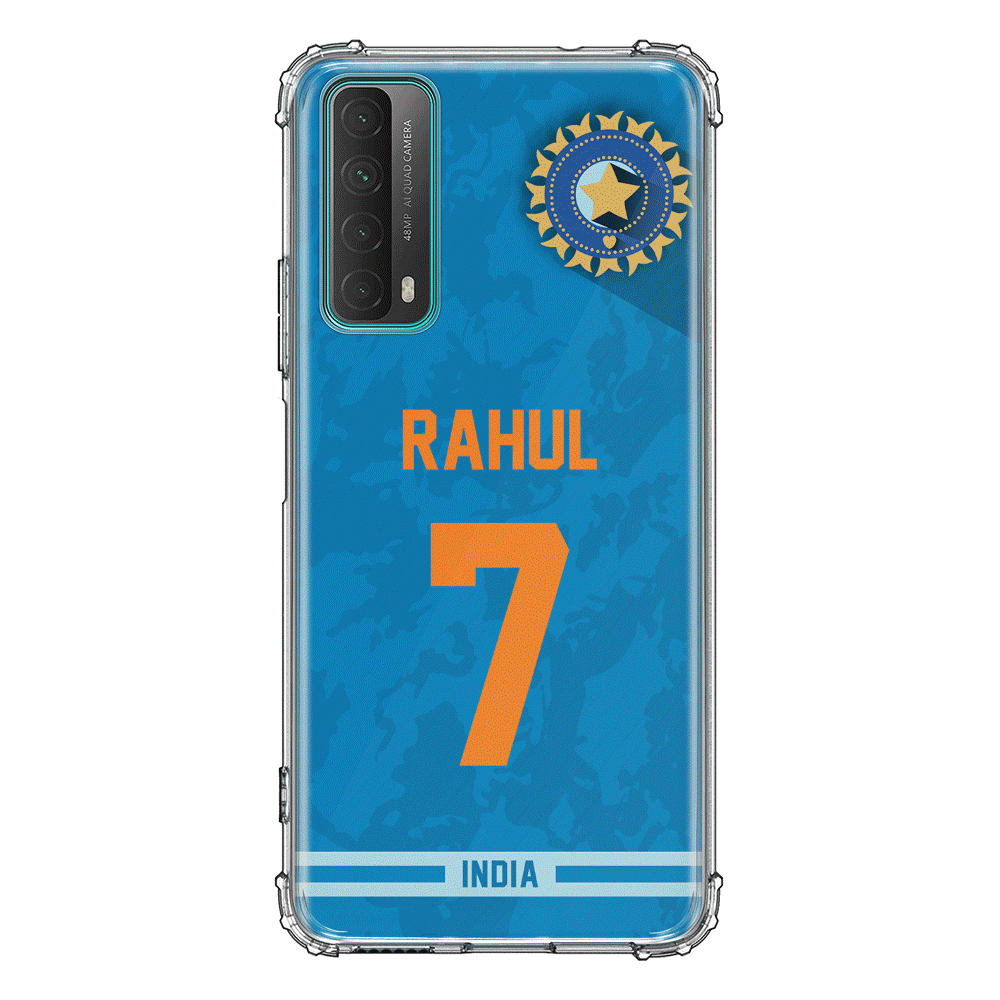 Huawei Y7A / P Smart 2021 / Clear Classic Phone Case Personalized Cricket Jersey Phone Case Custom Name & Number - Huawei - Stylizedd