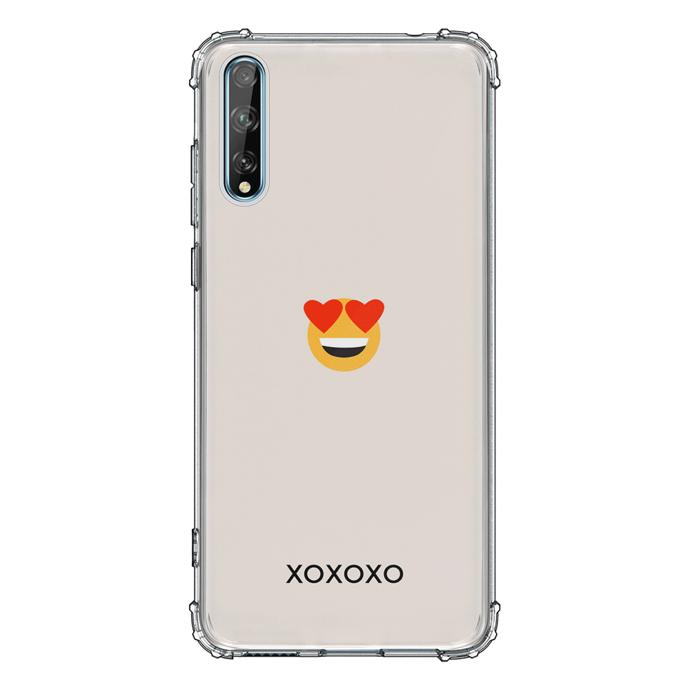 Huawei Y8P / Clear Classic Phone Case Custom Text Emojis Emoticons, Phone Case - Huawei - Stylizedd
