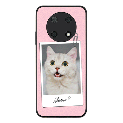 Huawei Nova Y90 / Rugged Black Polaroid Photo Pet Cat, Phone Case - Huawei - Stylizedd.com