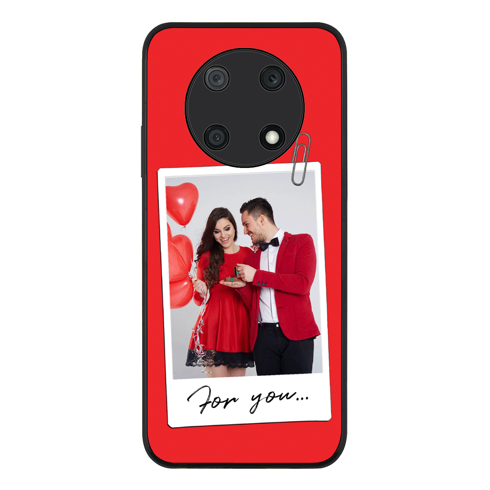 Huawei Nova Y90 / Rugged Black Personalized Polaroid Photo Valentine, Phone Case - Huawei - Stylizedd.com