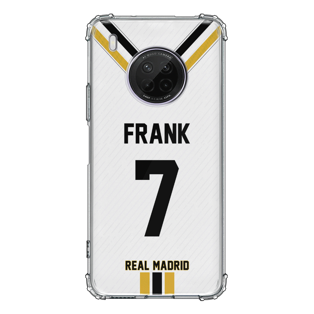 Huawei Y9A / Clear Classic Personalized Football Clubs Jersey Phone Case Custom Name & Number - Huawei - Stylizedd.com