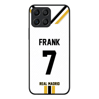 Honor X8 5G Rugged Black Personalized Football Clubs Jersey Phone Case Custom Name & Number - Honor - Stylizedd.com