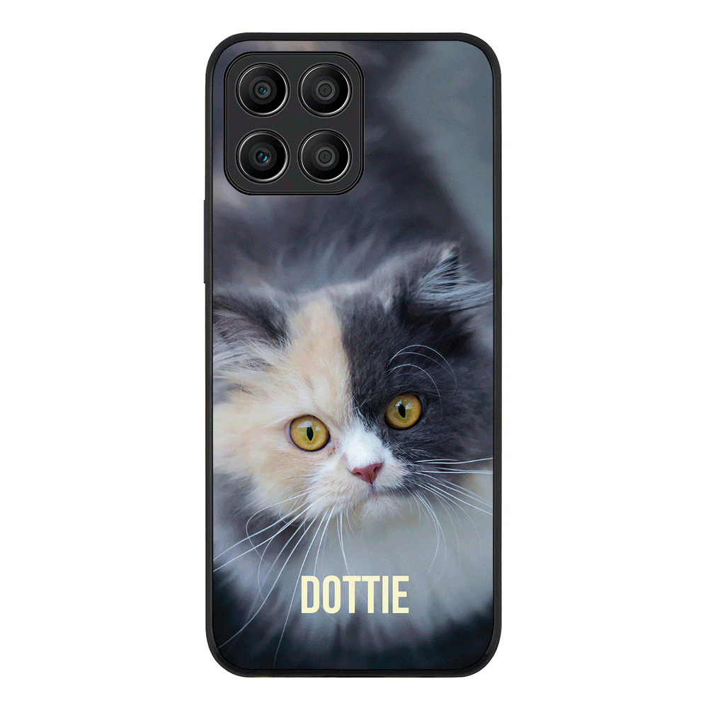 Honor X8 5G / Rugged Black Phone Case Personalized Pet Cat, Phone Case - Honor - Stylizedd