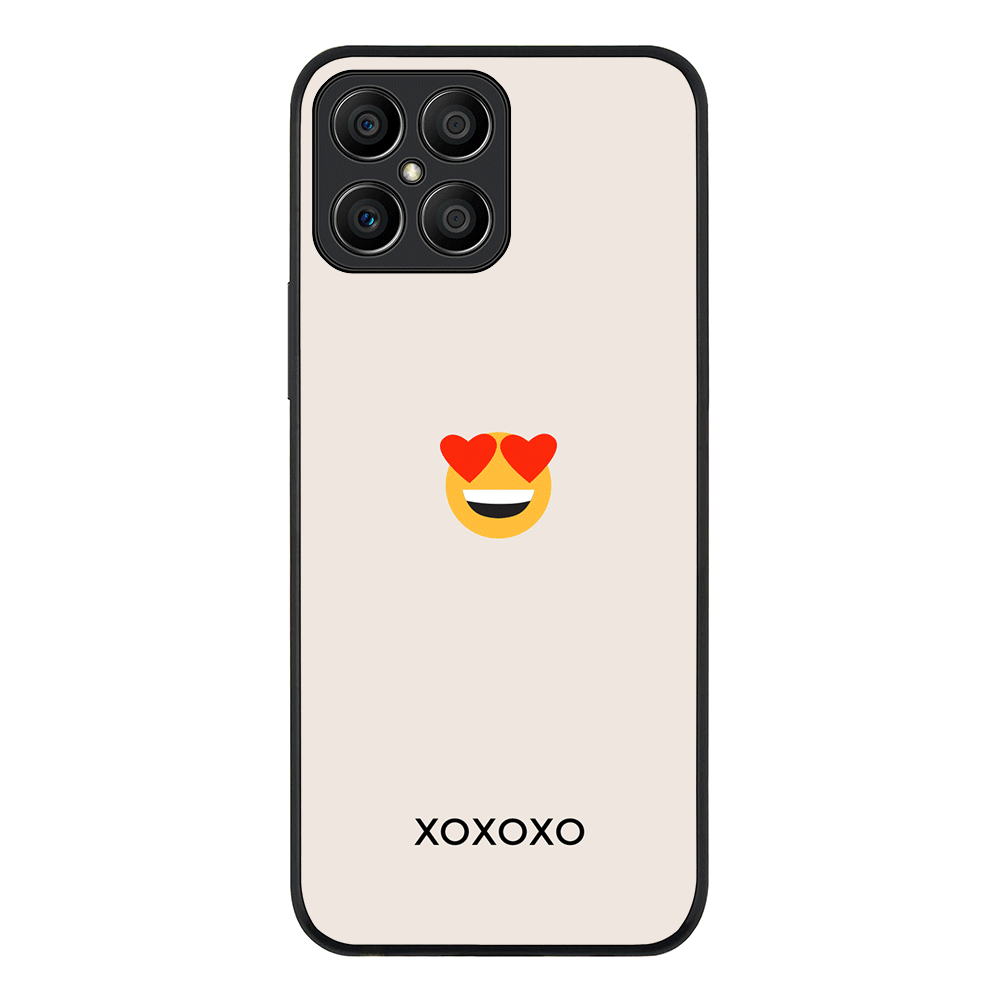 Honor X8 / Rugged Black Phone Case Custom Text Emojis Emoticons, Phone Case - Honor - Stylizedd