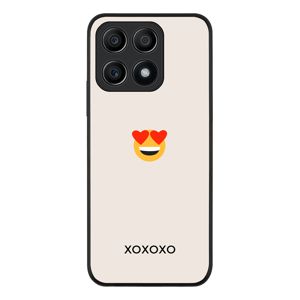 Honor X8A / Rugged Black Phone Case Custom Text Emojis Emoticons, Phone Case - Honor - Stylizedd