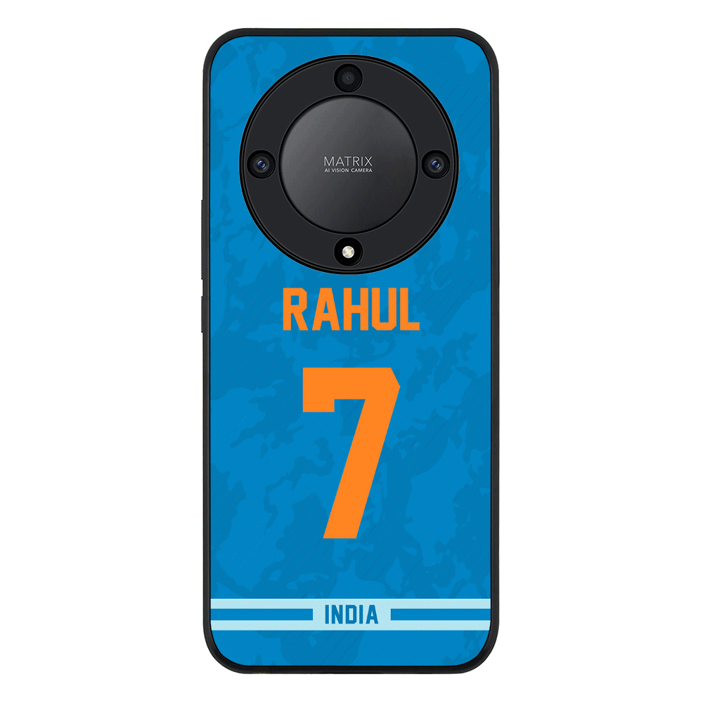 Honor X9a 5G / Rugged Black Personalized Cricket Jersey Phone Case Custom Name & Number - Stylizedd.com