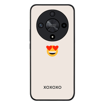 Honor X9b / Rugged Black Phone Case Custom Text Emojis Emoticons, Phone Case - Honor - Stylizedd