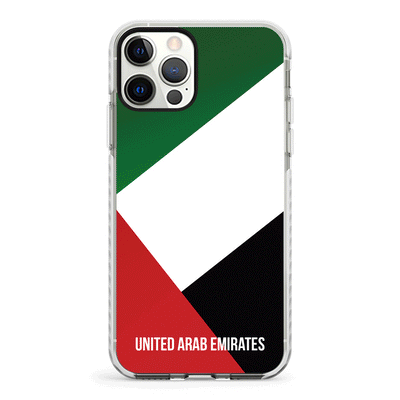 Apple iPhone 12 | 12 Pro / Impact Pro White Personalized UAE United Arab Emirates, Phone Case - Stylizedd.com