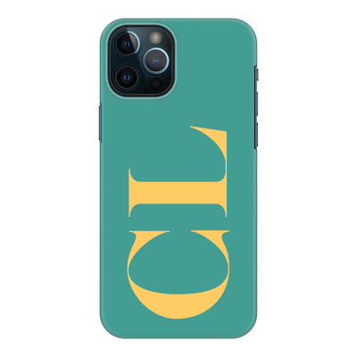 Apple iPhone 12 Pro Max / Snap Classic Phone Case Personalized Monogram Large Initial 3D Shadow Text, Phone Case - Stylizedd.com