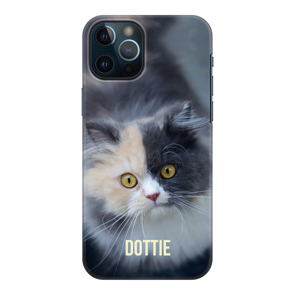 Apple iPhone 12 Pro Max / Snap Classic Personalized Pet Cat, Phone Case - Stylizedd.com