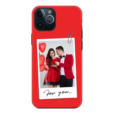 Apple iPhone 12 Pro Max / Tough Pro Personalized Polaroid Photo Valentine, Phone Case - Stylizedd.com