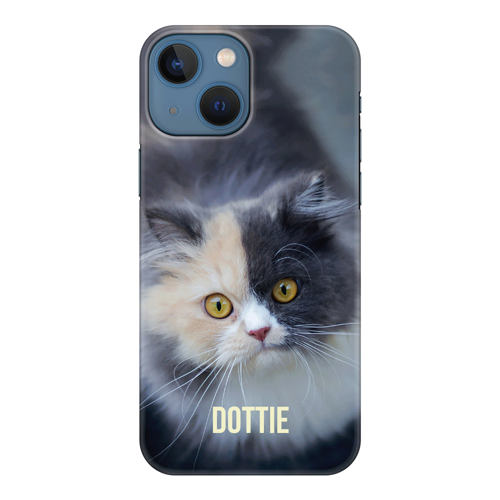 Apple iPhone 13 Mini / Snap Classic Personalized Pet Cat, Phone Case - Stylizedd.com