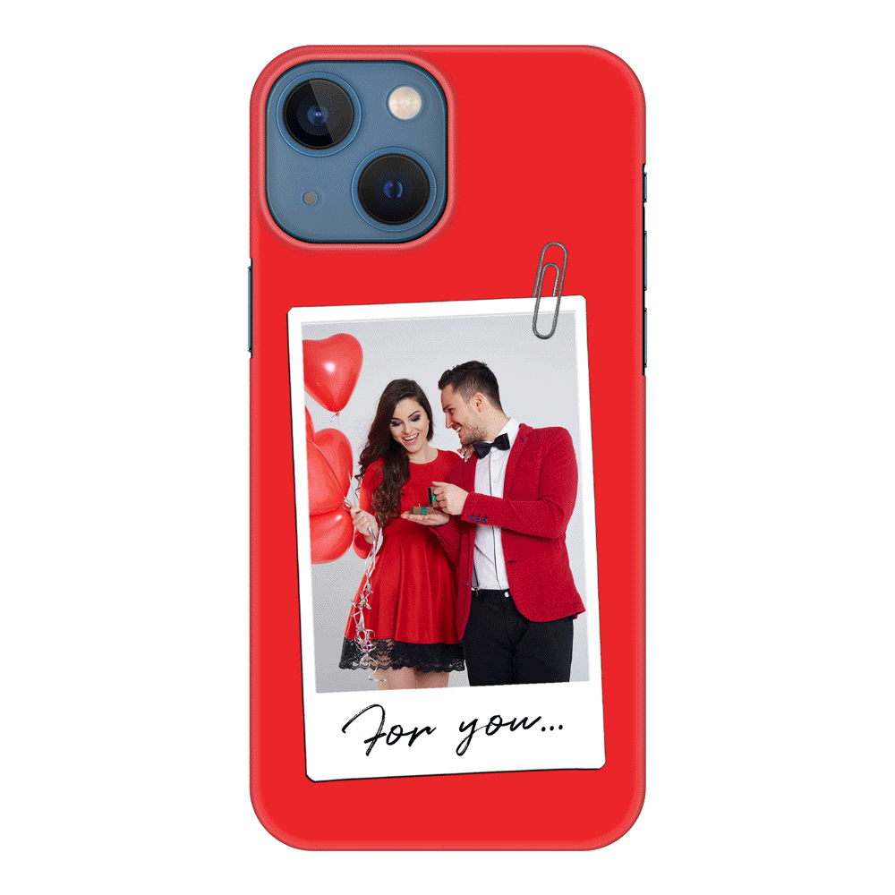 Apple iPhone 13 Mini / Snap Classic Personalized Polaroid Photo Valentine, Phone Case - Stylizedd.com