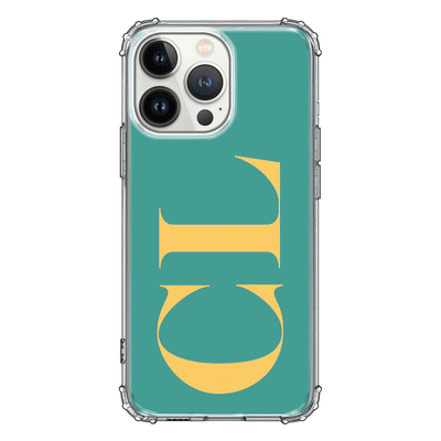 Apple iPhone 13 Pro / Clear Classic Phone Case Personalized Monogram Large Initial 3D Shadow Text, Phone Case - Stylizedd.com